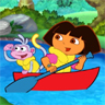 Canoeing Dora and Boots