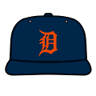 Detroit Tigers Road Cap