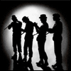 Droogs in silhouette