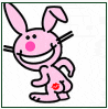 Kiss my happy bunny ass