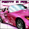 Pretty in pink girly car