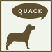 Quacking dog