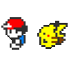 Red and Pikachu