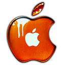 Wet paint apple