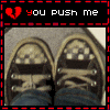 You push and kick