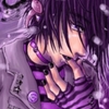 emo boy in purple