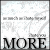 i hate you more
