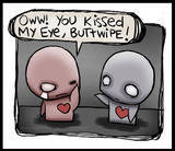 kissed eye